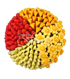 fruit bouquet with oranges